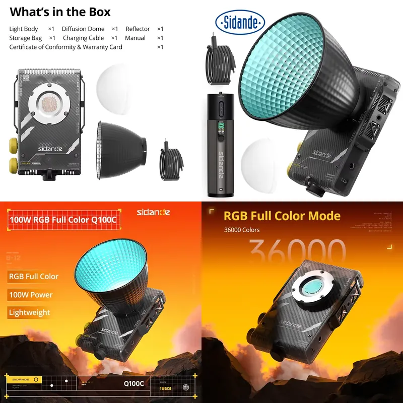 Photography With Lighting - Marke für Sidande Q100C Q100Lite Optisches