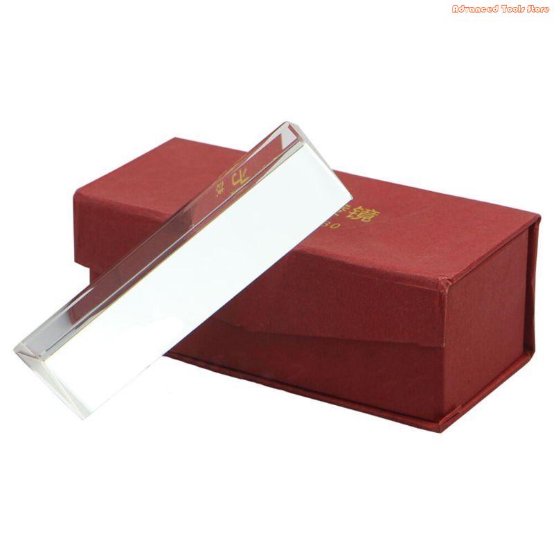 Photography Lighting Triangle - 10CM optisches Glas Dreifach-Dreiecksprisma Physik-Refraktor Lichtspektrum