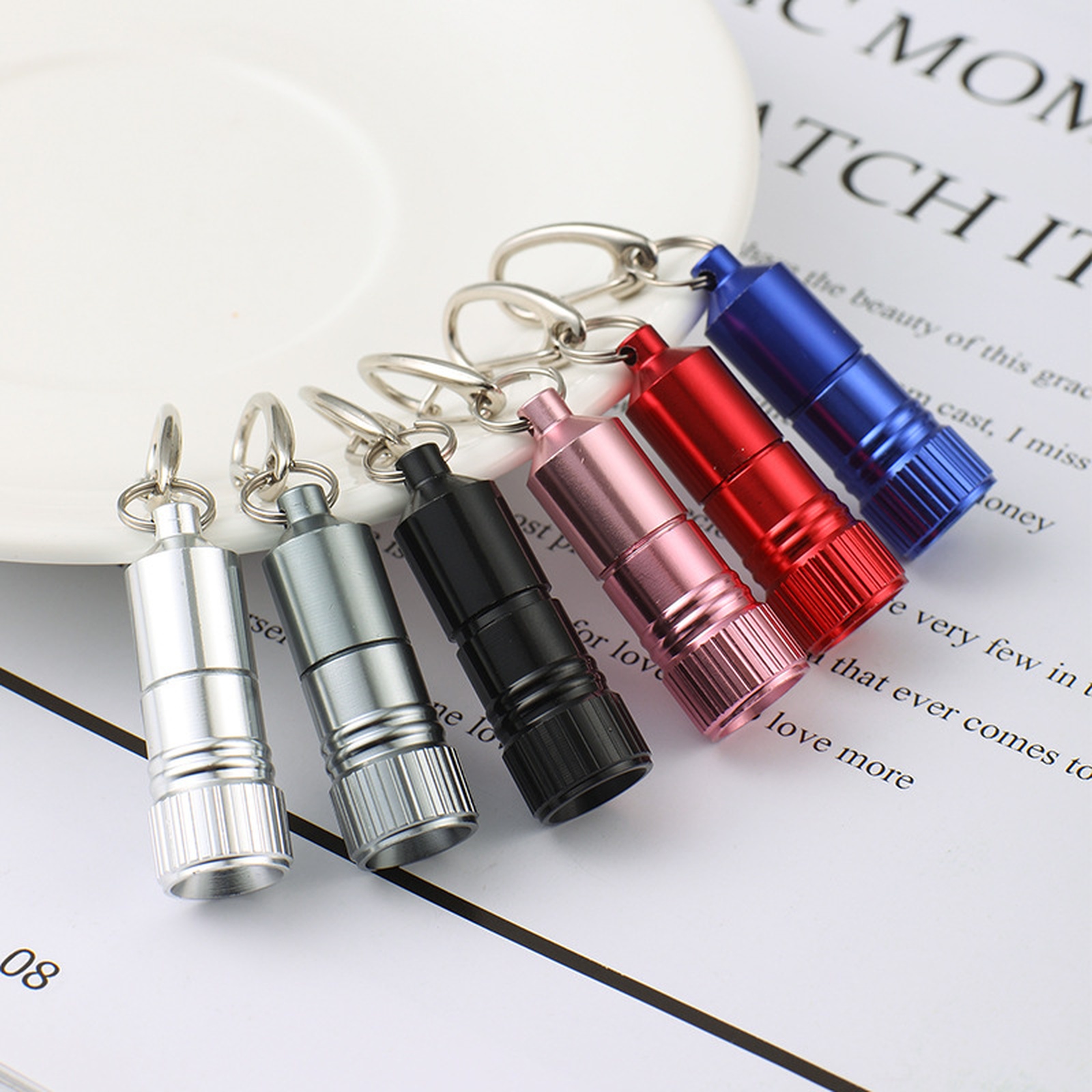 Led Ring Light 18 - ﻿ Mini-Taschenlampe Schlüsselanhänger Wasserdichte Kleine LED-Taschenlampe