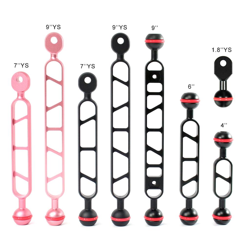 Photography Video Lighting Kit - Nitescuba Tauch-Aluminium-Kugeladapter Ys-Halterung Lichtarmhalterung Gelenk-Schmetterlingsclip Tg6