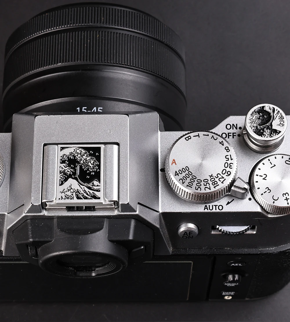 Fujifilm Camera X100Vi - Blitzschuhabdeckung und Auslöseknopf-Set aus Aluminiumlegierung für