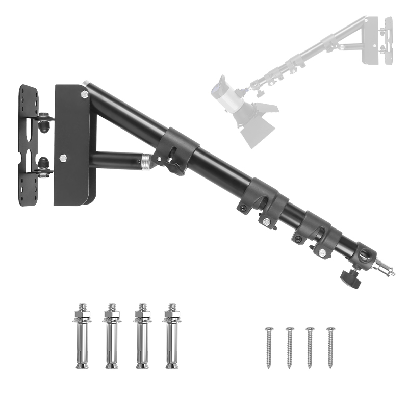Photography Lighting Triangle - 54-110cm Dreieckiger Wandhalterungsarm, 180° ° Flexibler