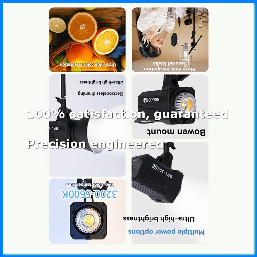 Photography With Lighting - 300W Bi-LED-Videoleuchte, kontinuierliche LED-Beleuchtung mit 2,4G