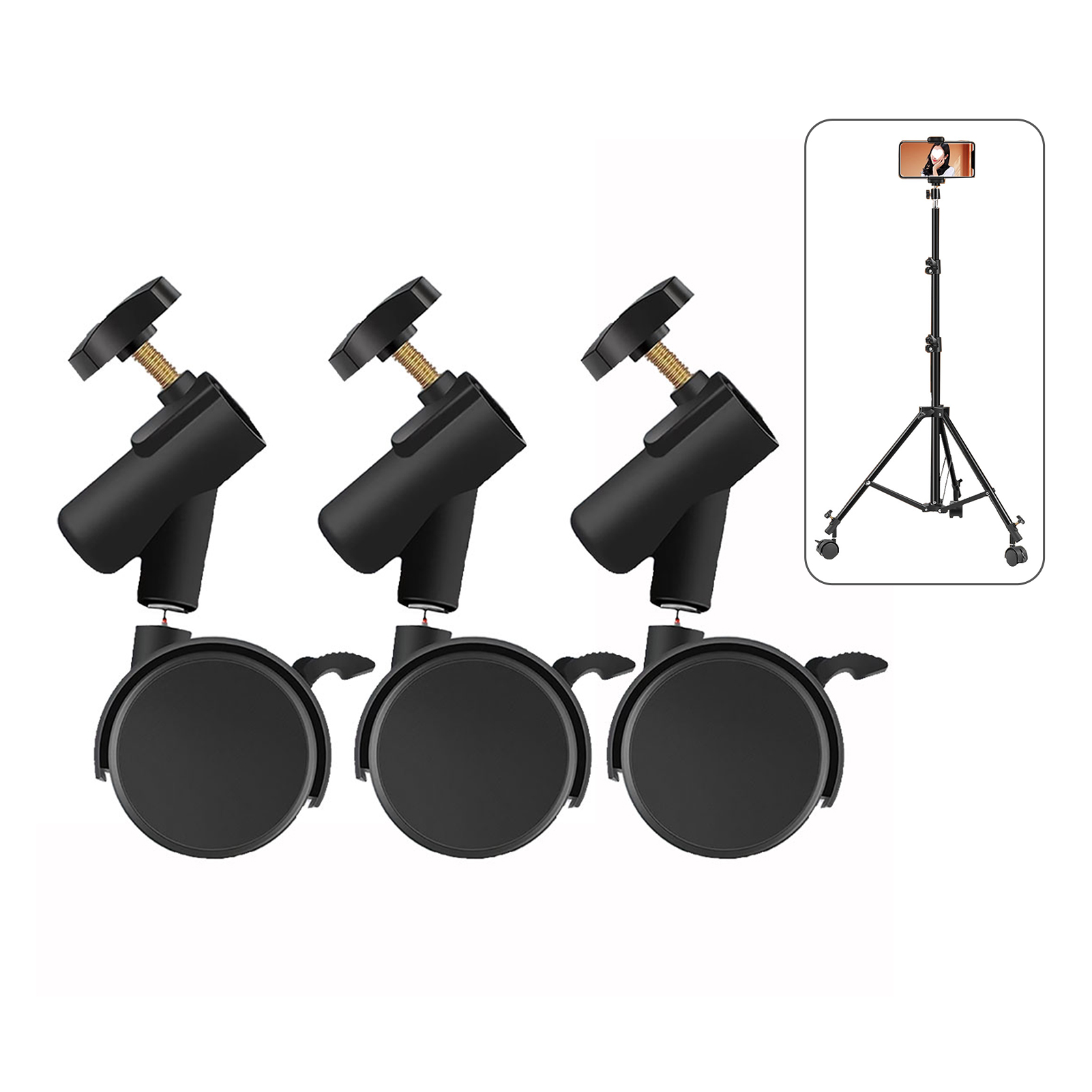 Photography Video Lighting Kit - 3 Stück/Set flexible Lenkrollen mit 16