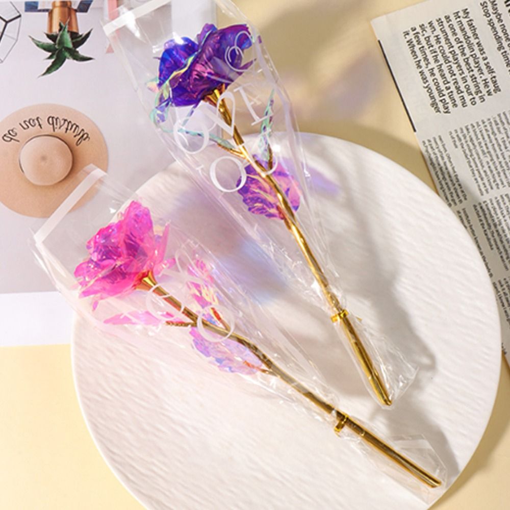 Leuchtende Goldfolie-Rose LED- – Photography Artificial Lighting Bewertung und Preis
