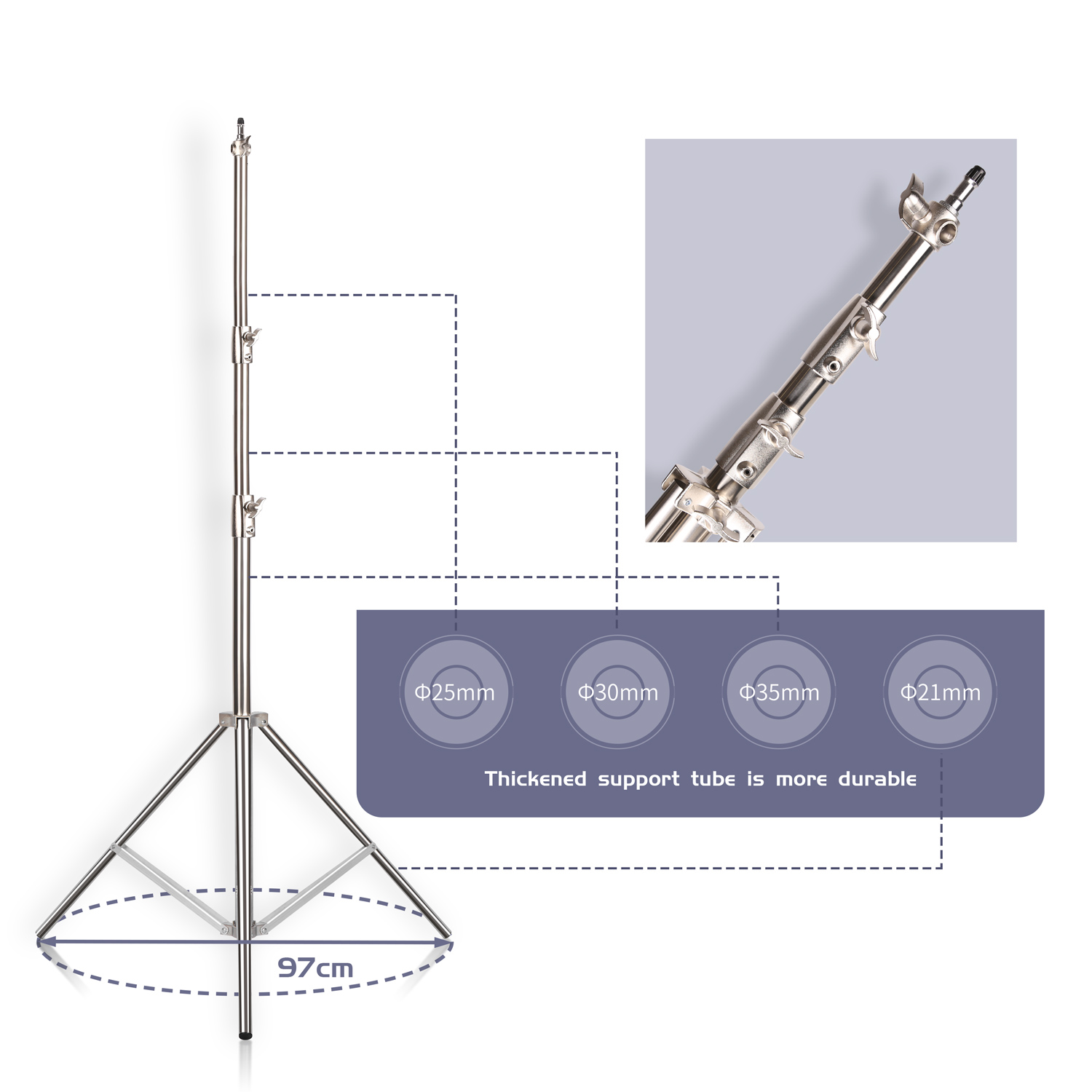 SH 2,8 M Edelstahl Licht Stehe – Photography Lighting Material Bewertung und Preis