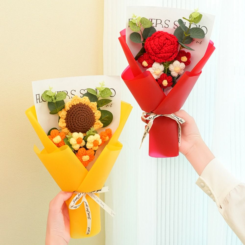 Gestrickter Häkelblumenstrauß  – Photography Artificial Lighting Bewertung und Preis