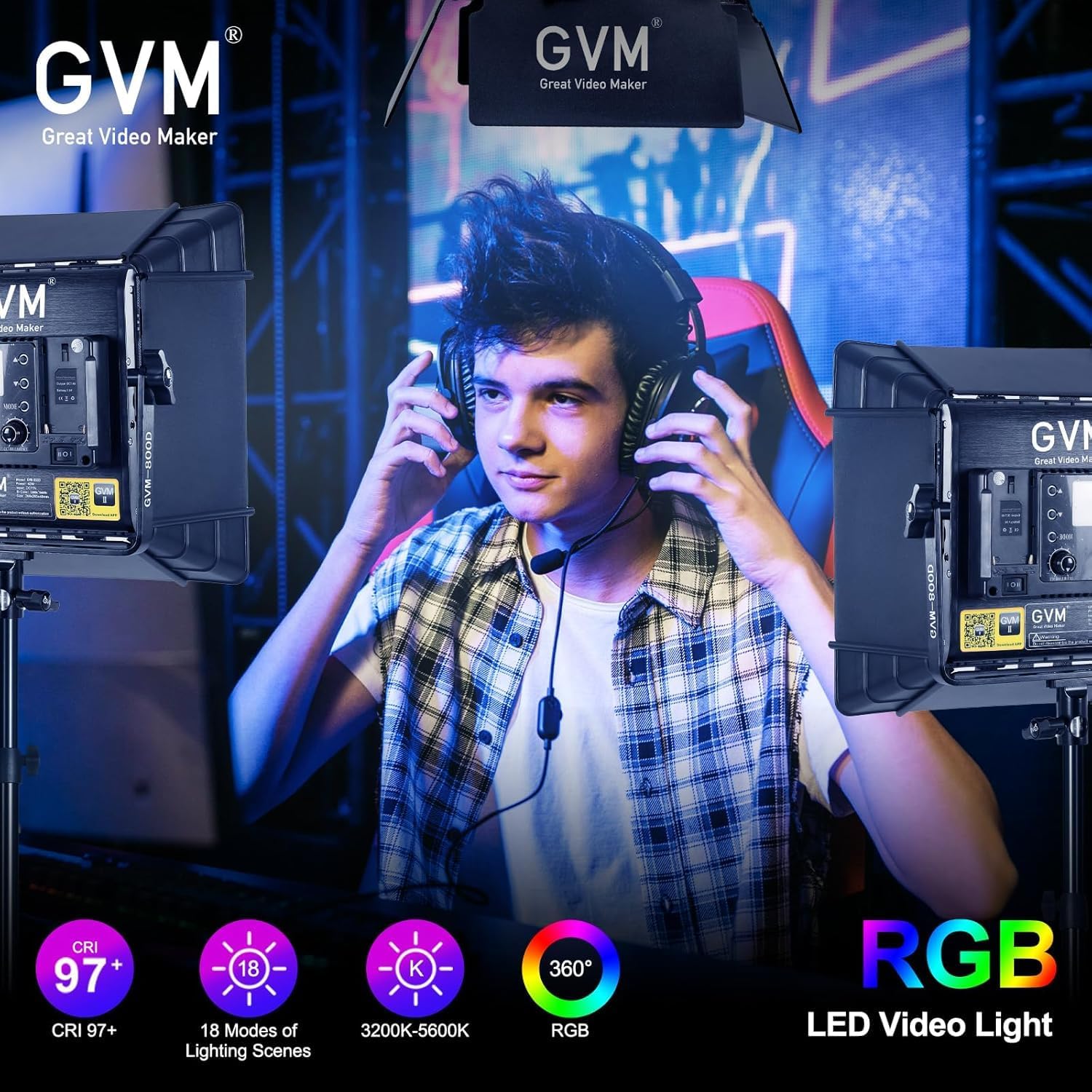 RGB-LED-Videobeleuchtungs-Set, – Photography Video Lighting Kit Bewertung und Preis