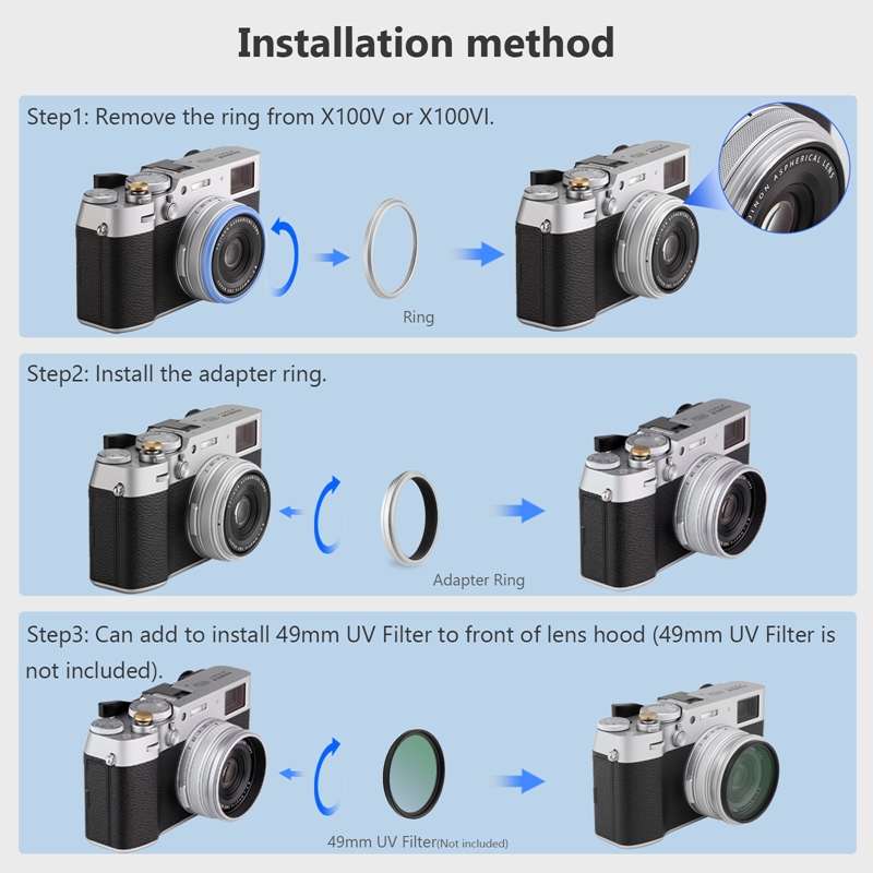 Haoge Objektivfilter-Adapterri – Fujifilm Camera X100Vi Bewertung und Preis